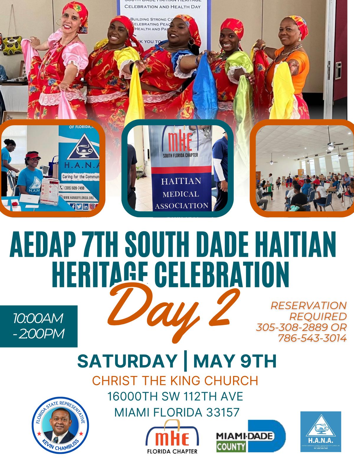 AEDAP South Dade Haitian Heritage Celebration and Health Day flyer
